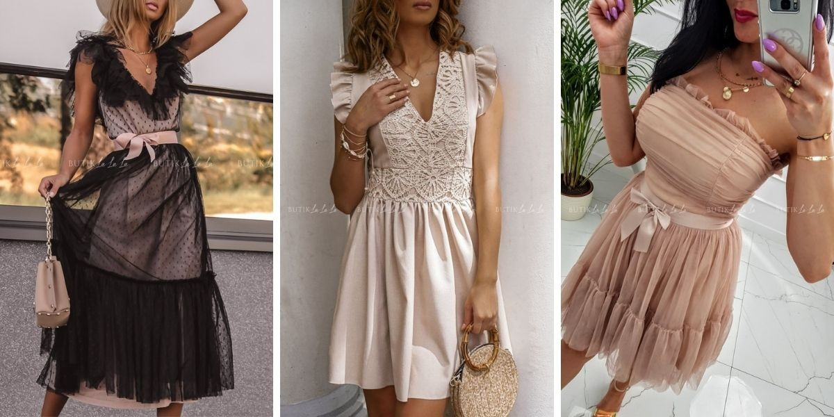 Wykończenia sukienek - najmodniejsze rodzaje