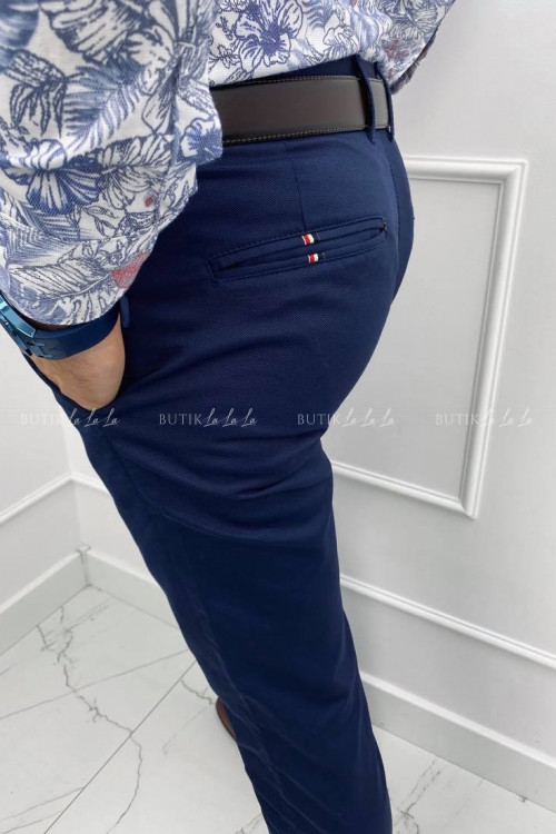 Spodnie męskie granatowe S6 4