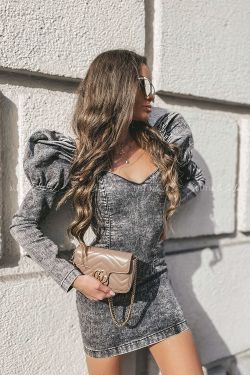 sukienka jeans black Lia 3