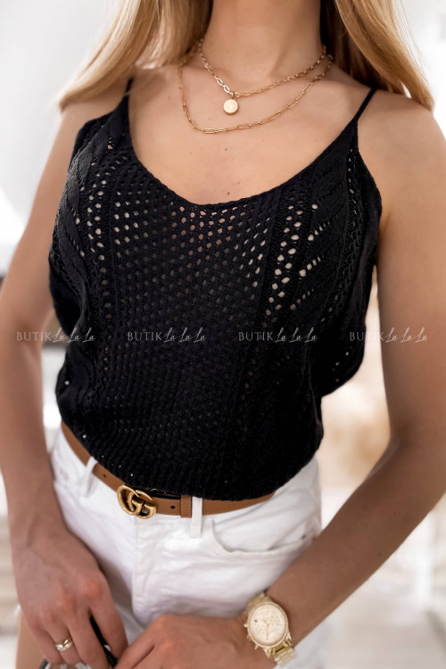 top ażurowy czarny Corilly 2