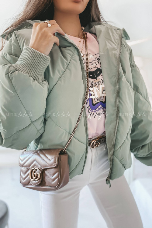 kurtka miętowa Apollo 7