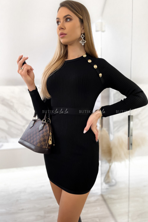 Sukienka bandażowa czarna Sofia 6