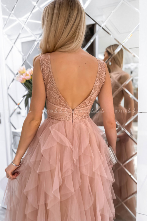 Sukienka nude maxi Versi 7