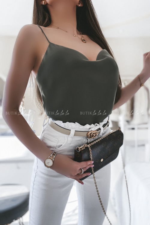 Top khaki Claira 5