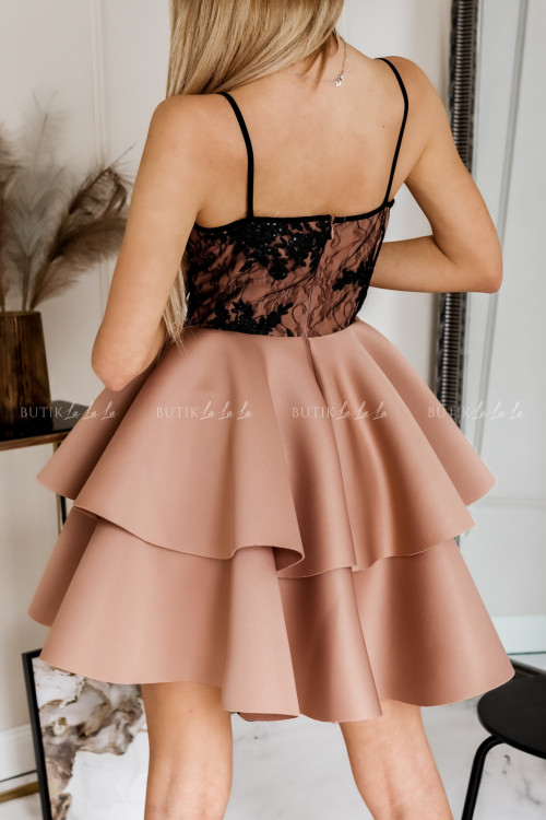 sukienka kawowa Emossi 3