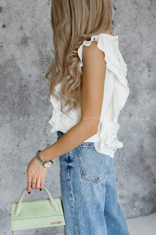 bluzka kremowa z ozdobnymi guziczkami lila 3