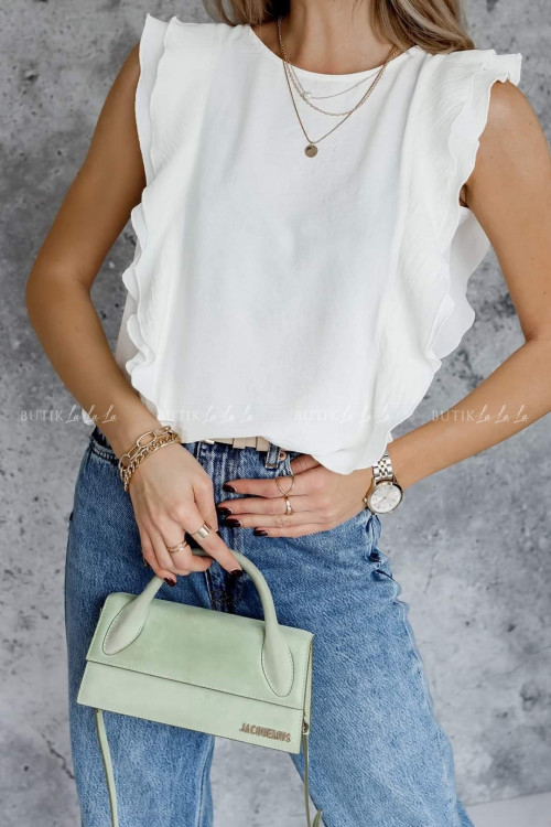 bluzka kremowa z ozdobnymi guziczkami lila 4