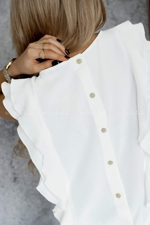 bluzka kremowa z ozdobnymi guziczkami lila 2