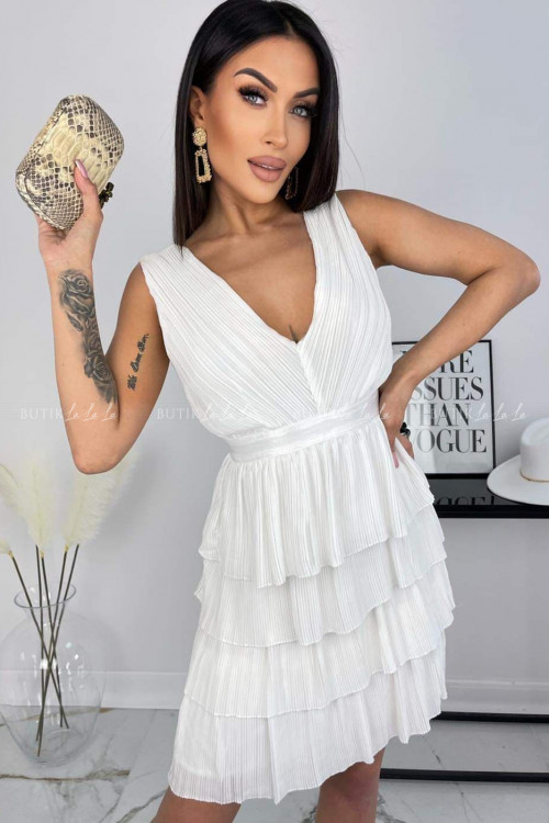 sukienka biała Lenaris