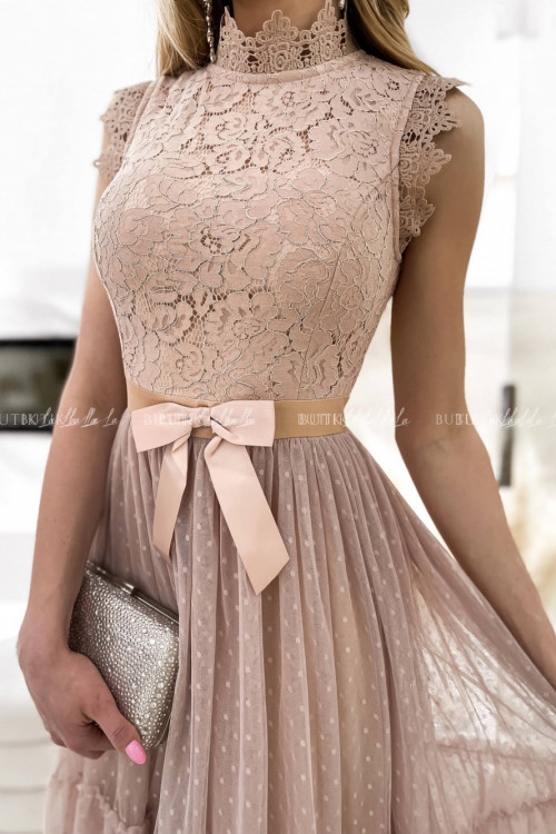 sukienka pudrowa Lejdis