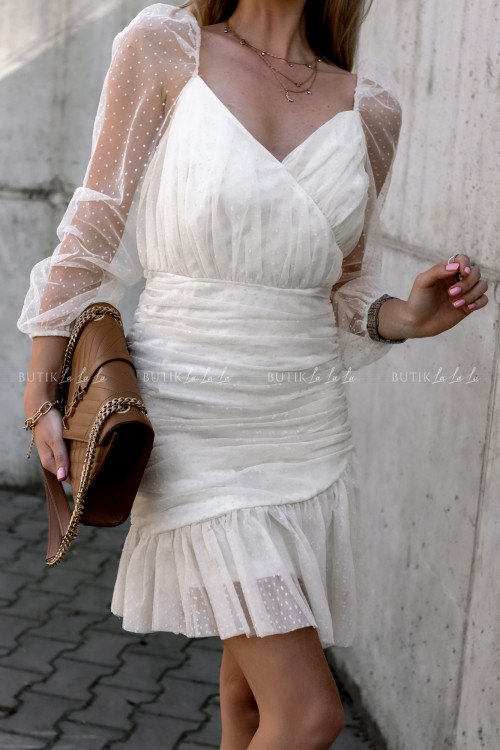 sukienka kremowa Vibes