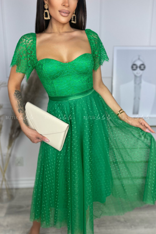 sukienka zielona koronkowa Persia