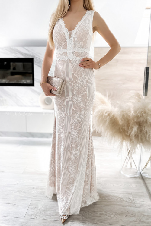 Sukienka biała koronkowa Eustoma 2