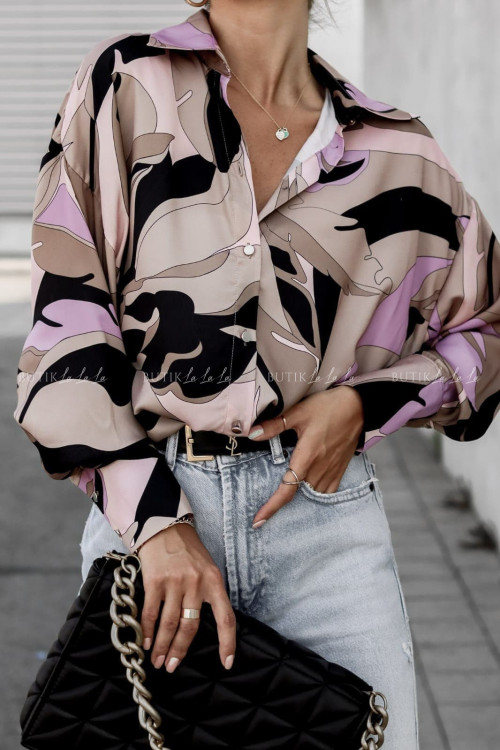 bluzka koszulowa wielokolorowa Zeris 1