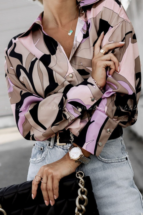 bluzka koszulowa wielokolorowa Zeris