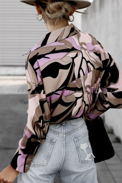 bluzka koszulowa wielokolorowa Zeris 2