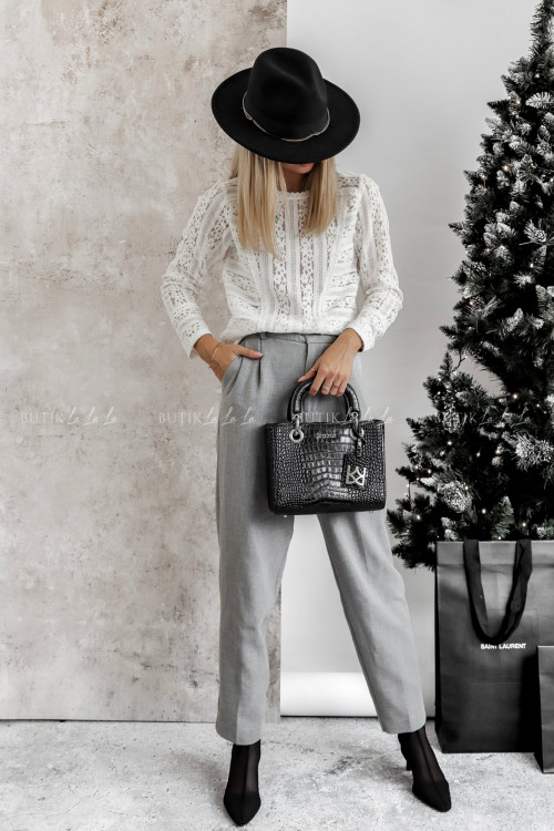 Bluzka ażurowa ecru Yetia 4