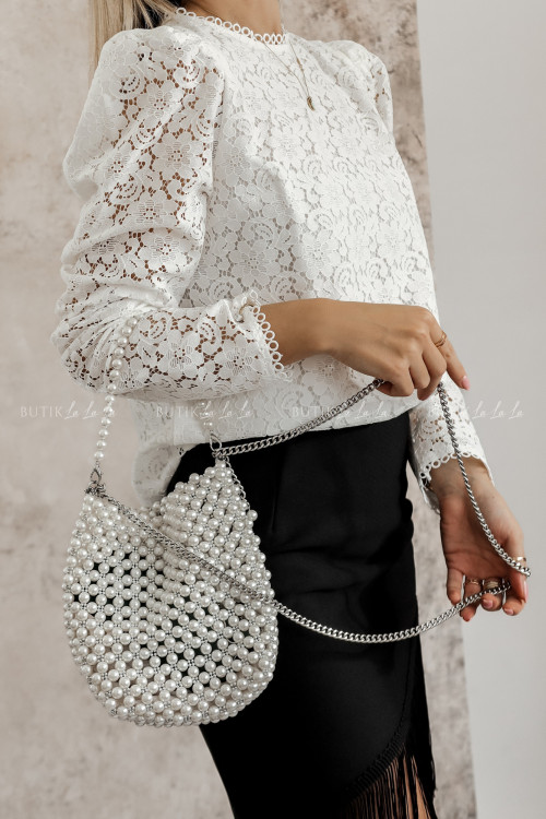 Koszula biała z koronką Keria 5