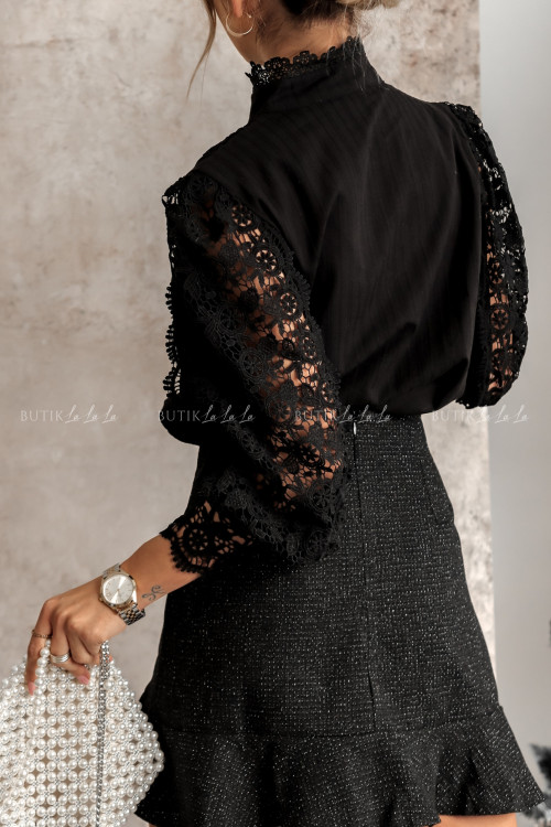 Spódnica czarna ze srebrną nitką Lizbona 2