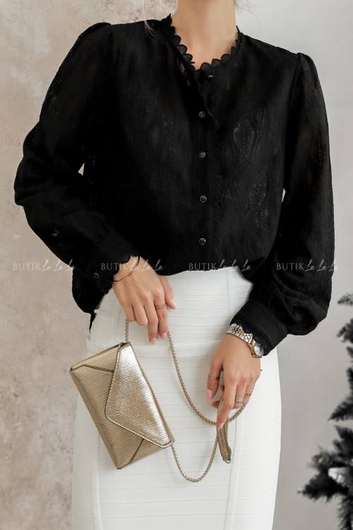 Bluzka koszulowa czarna Charlior 1