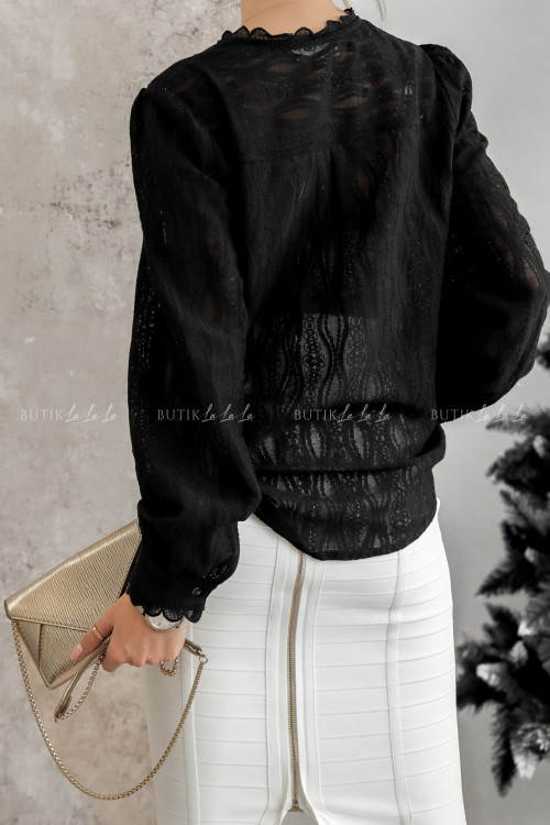 Bluzka koszulowa czarna Charlior 4