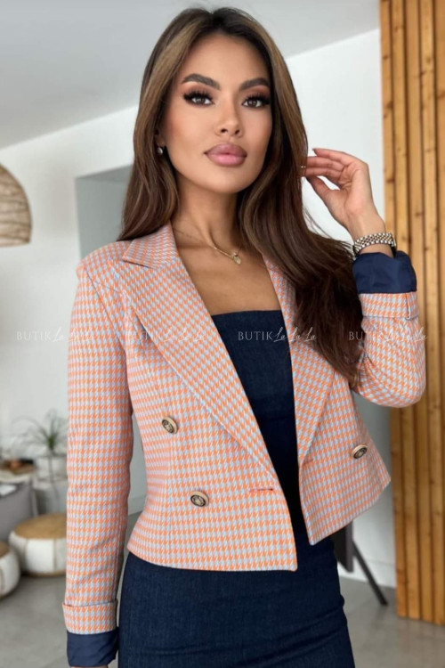 Marynarka o krótszym kroju w kratkę Talisima 2