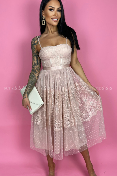 Sukienka pudrowa Francesca