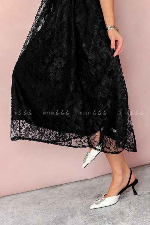 Sukienka koronkowa czarna Monroe 1