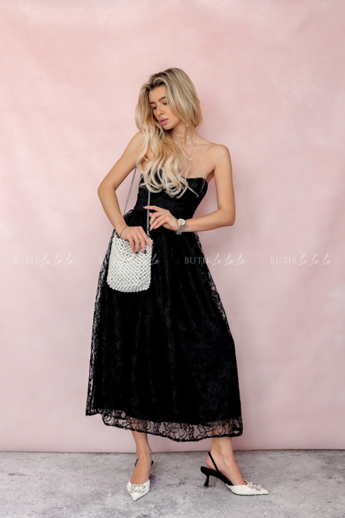 Sukienka koronkowa czarna Monroe 2