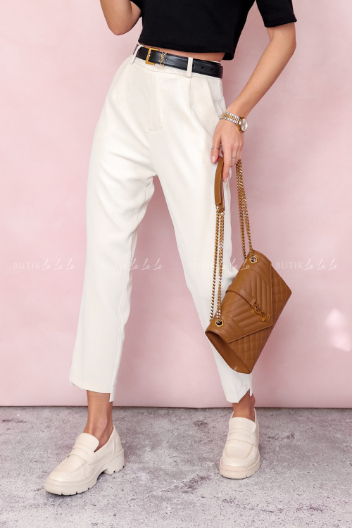 Spodnie kremowe Cavana