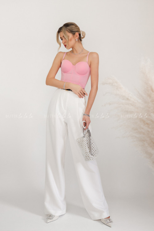 Top gorsetowy różowy Bareo 2