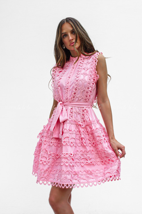 sukienka różowa Pegonia