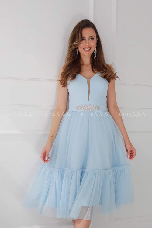 Sukienka midi niebieska Lesley 1
