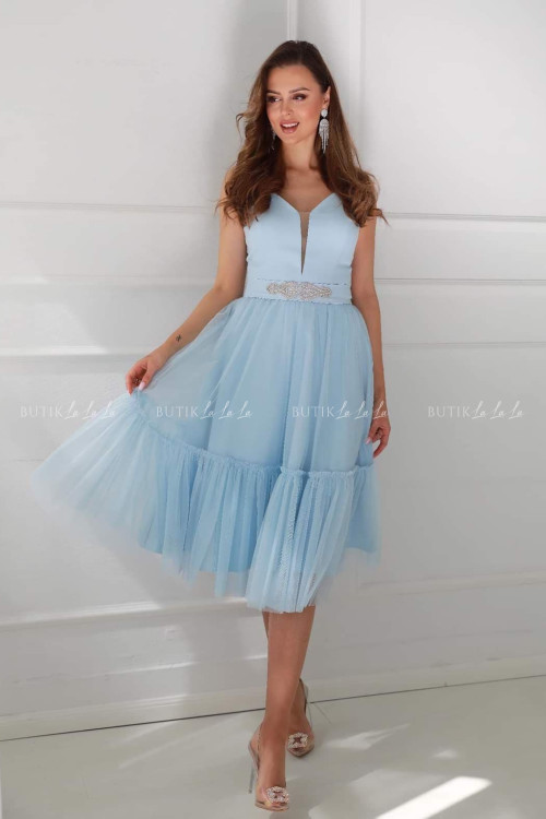 Sukienka midi niebieska Lesley 2
