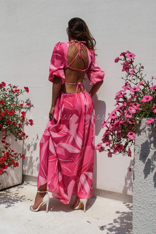 Sukienka różowo fuksjowa Laura 1