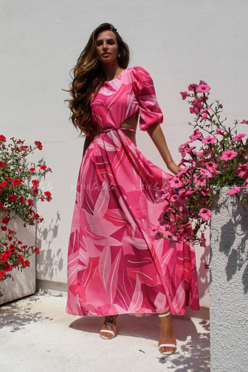 Sukienka różowo fuksjowa Laura 3