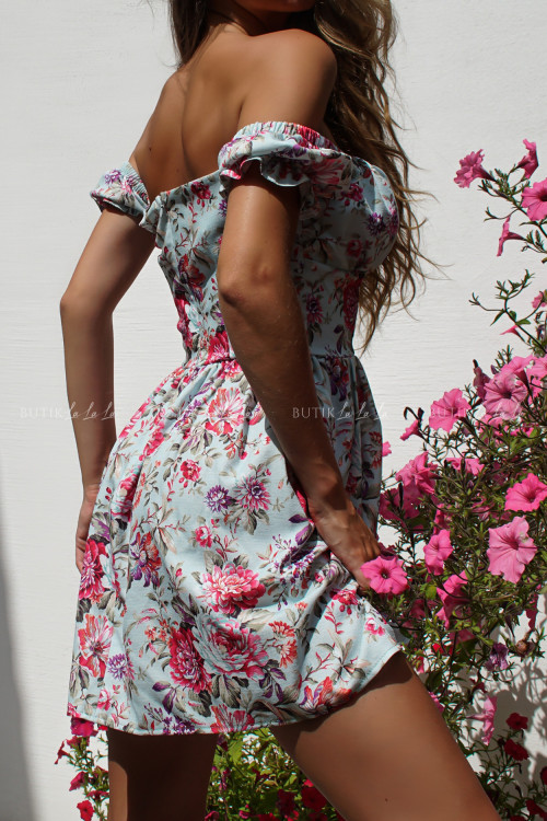 sukienka w kwiatowy print Atena 1