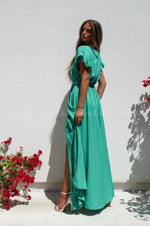 Sukienka maxi turkusowa Paloma 2