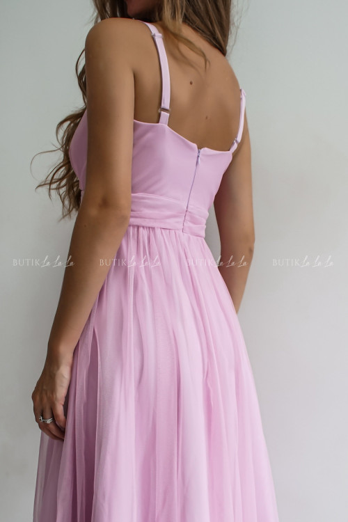 Sukienka tiulowa liliowa Safira 2