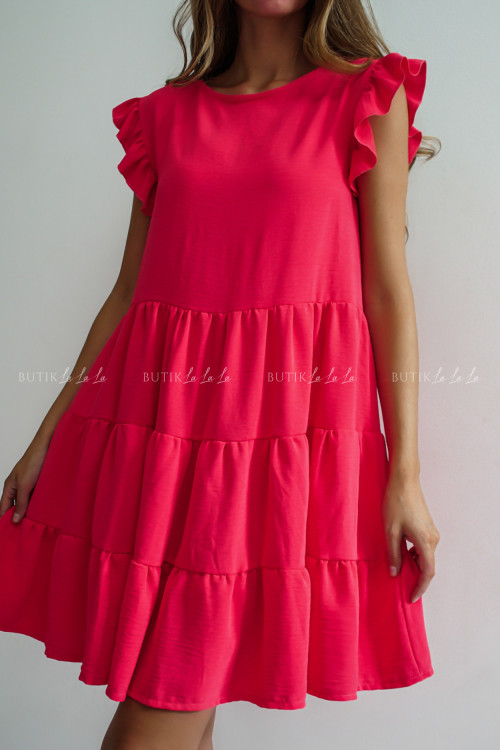 sukienka malinowa Lavenia
