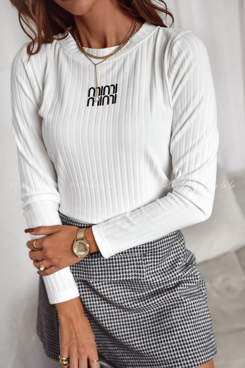 Bluzka biała prążkowana Nemo