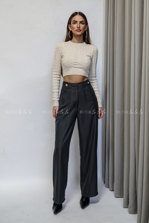 Spodnie materiałowe ciemno szare Marwel 3