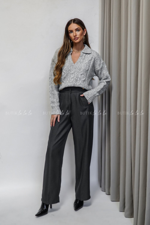 Spodnie materiałowe ciemno szare Marwel 7