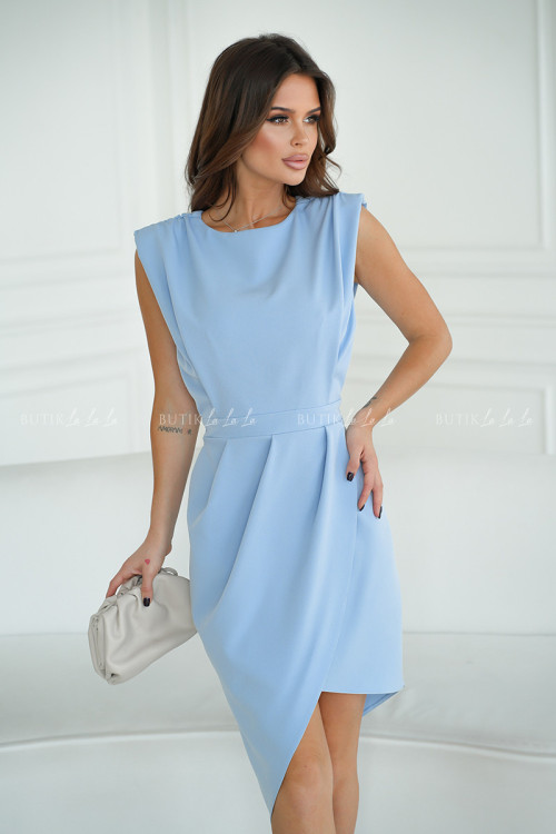 Sukienka z odkrytymi plecami błękitna Sussi 6