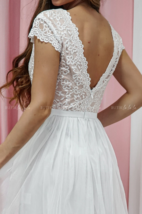 Sukienka biało beżowa Runa 3