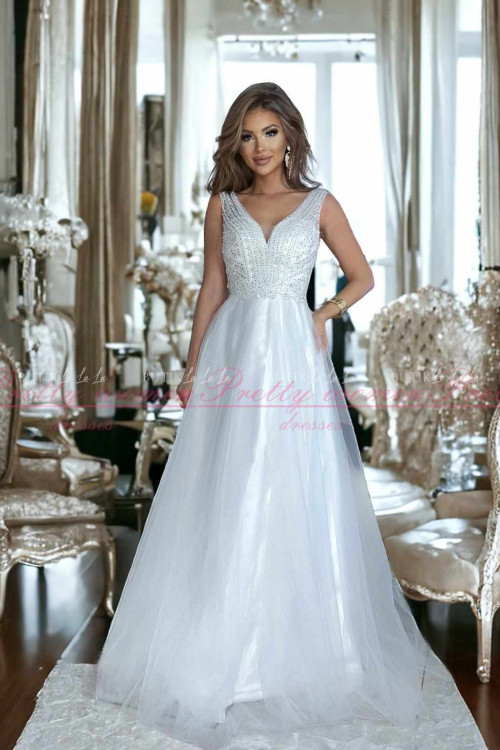 Sukienka maxi biała Caupari 2