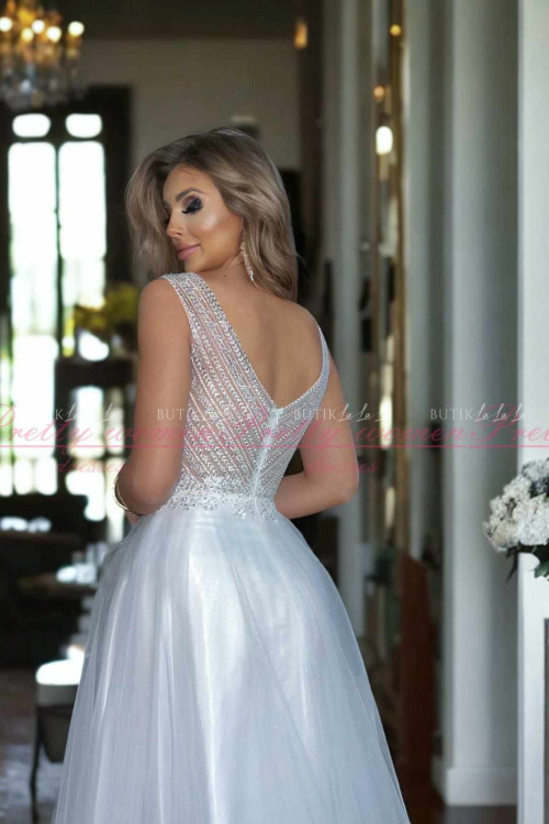 Sukienka maxi biała Caupari 3