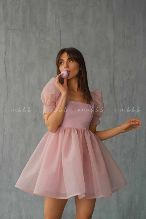 Sukienka mini pudrowa Pretty Girl