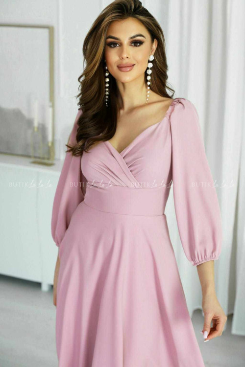 sukienka brudny róż midi Naomar 2