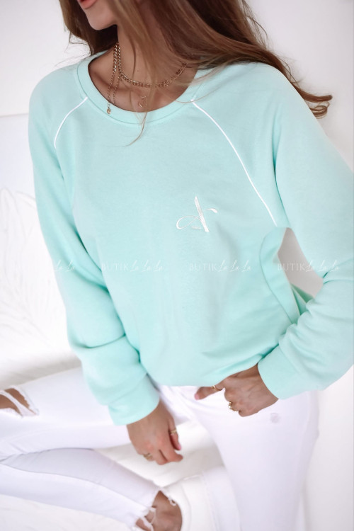 Bluza bawełniana miętowa Ossana